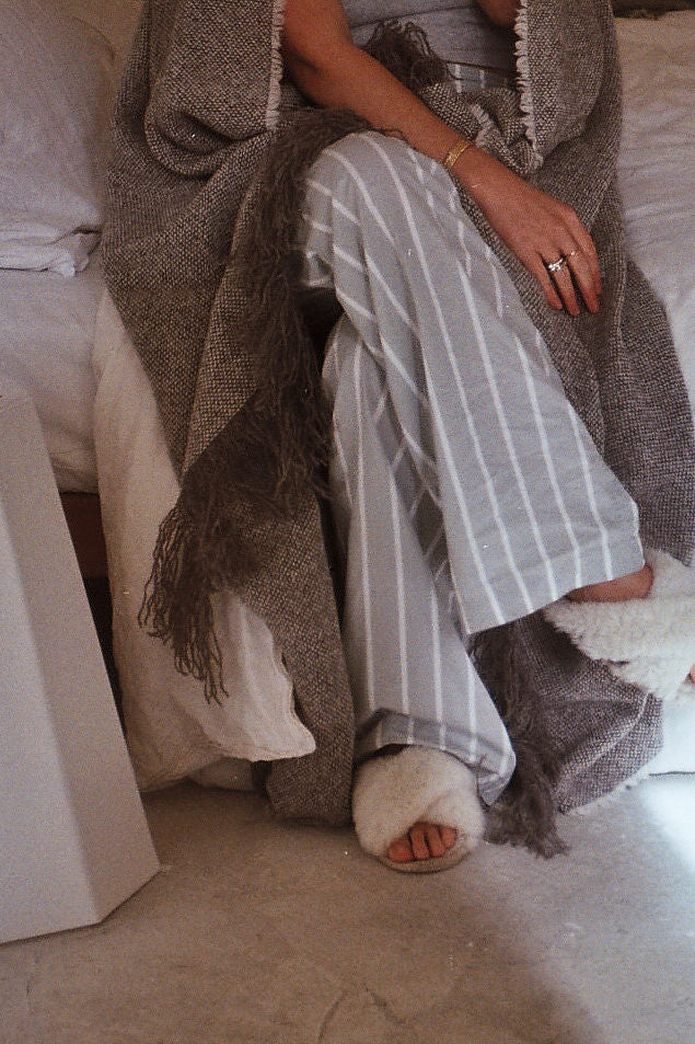 Wool Blanket Wide Stripe