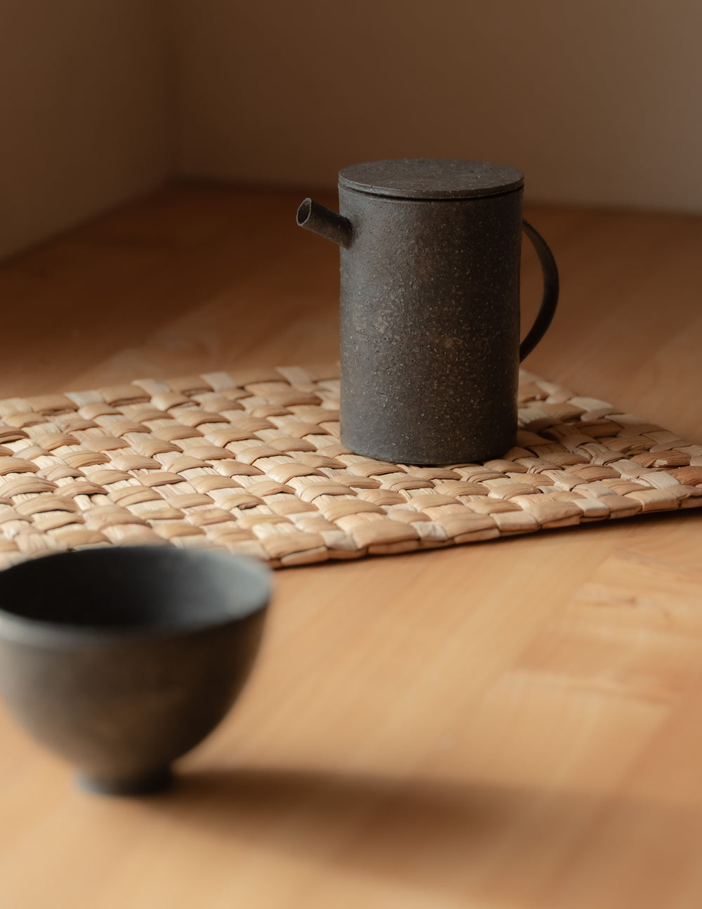 Teapot Textured Black