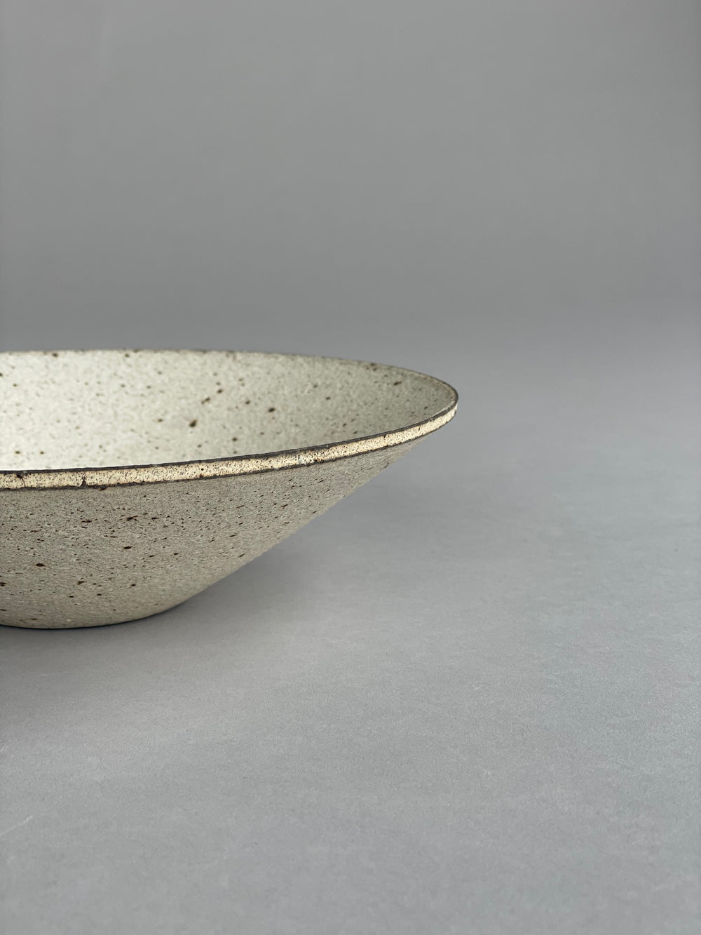Wide Bowl Textured White