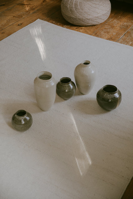 Large Hand Built Vessel Moss