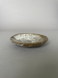 Handmade Plate Natural & White