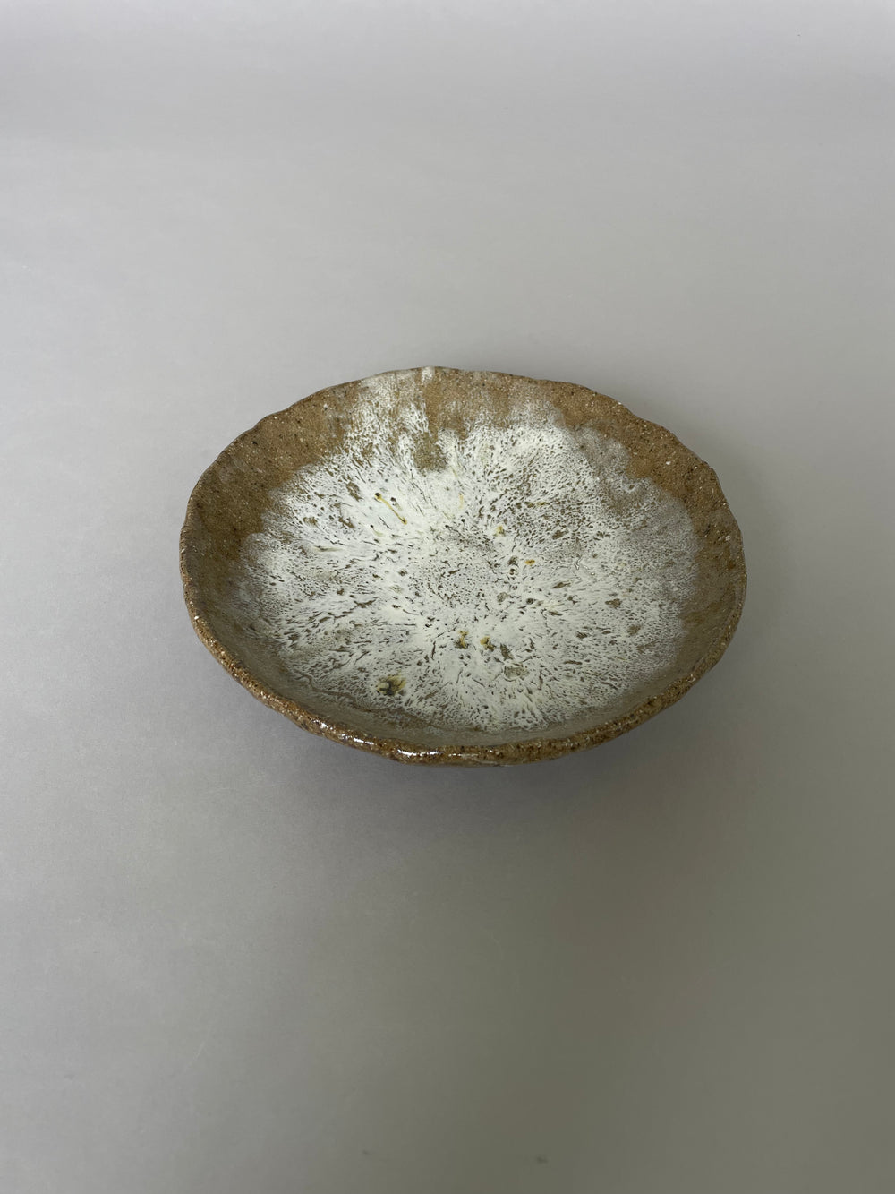 Handmade Plate Natural & White