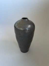 Tall Vase Textured Black