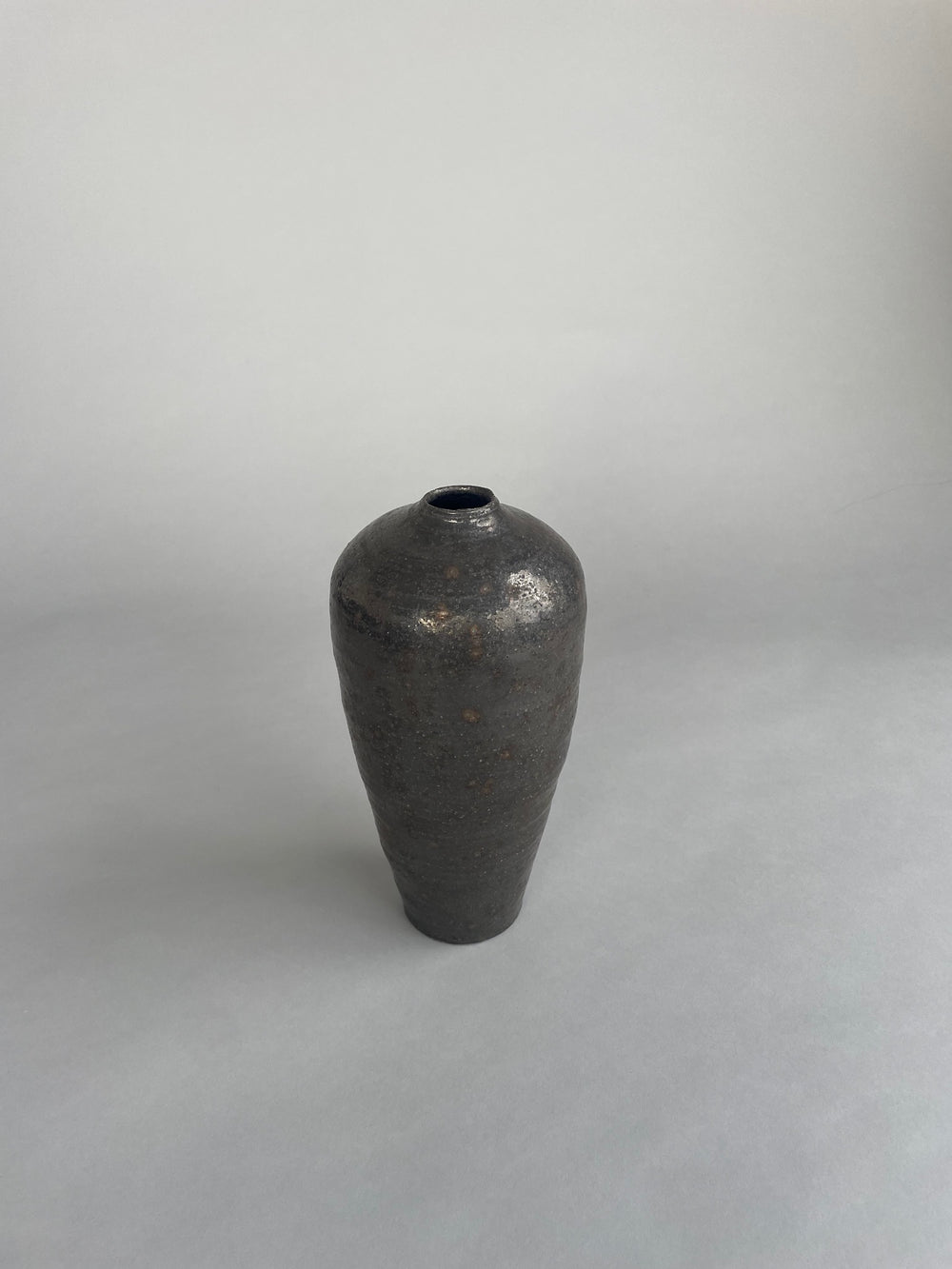 Tall Vase Textured Black