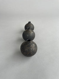 Bud Vase Textured Black