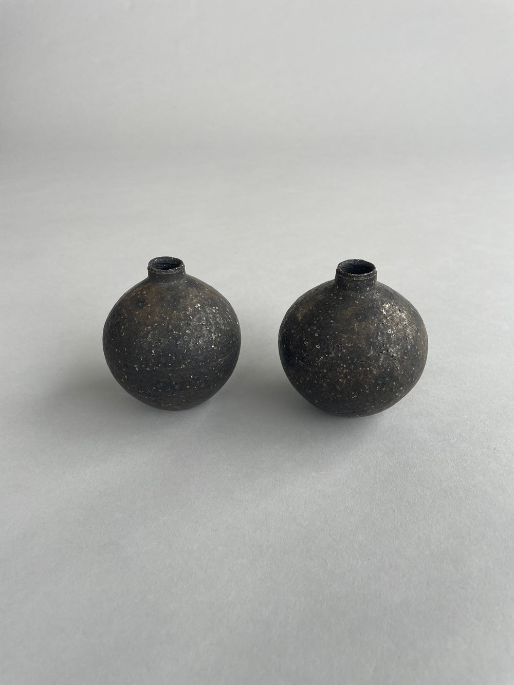 Bud Vase Textured Black