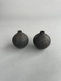 Bud Vase Textured Black