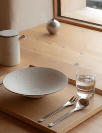 Wide Bowl Textured White