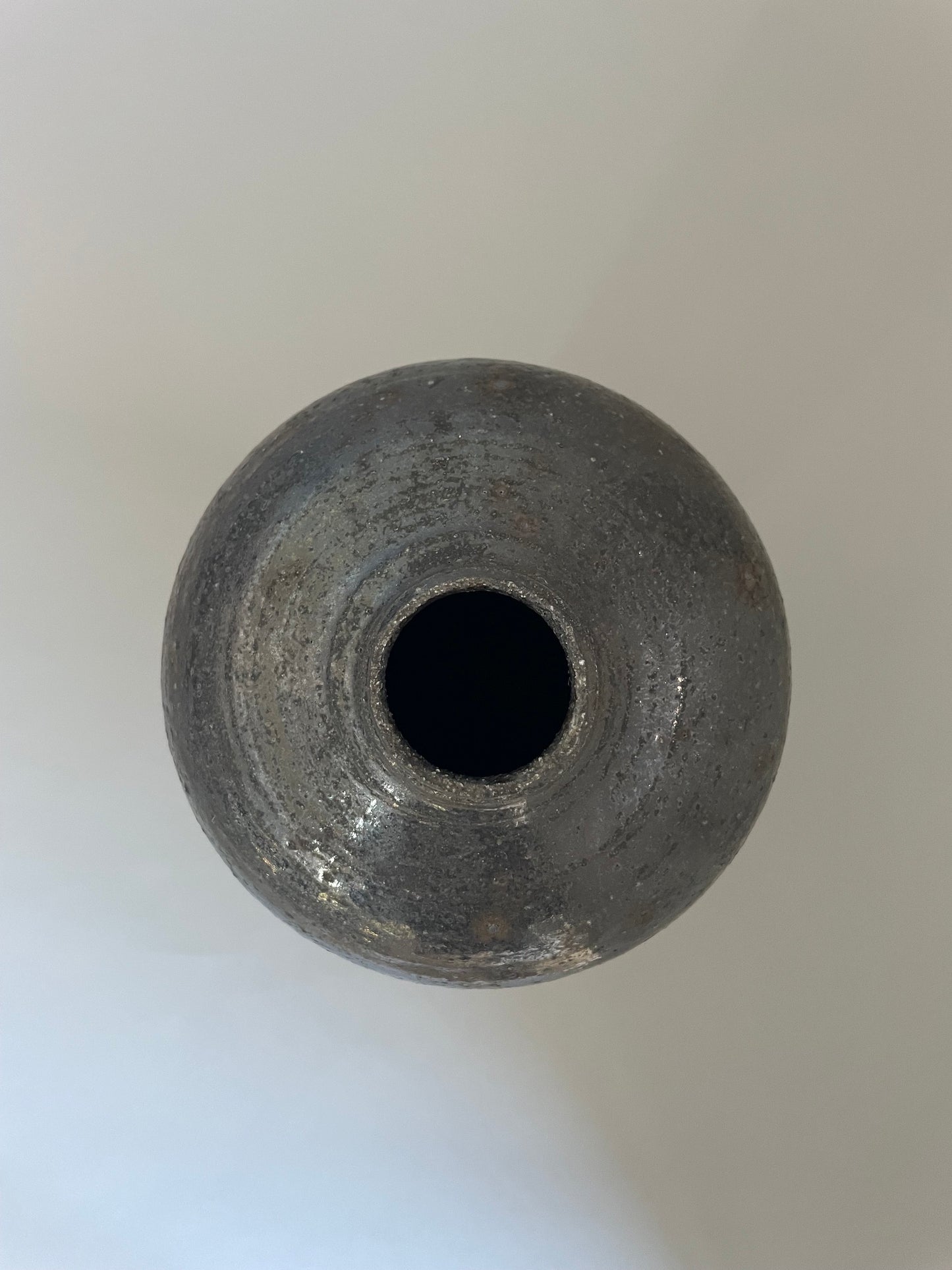 Tall Vase Textured Black