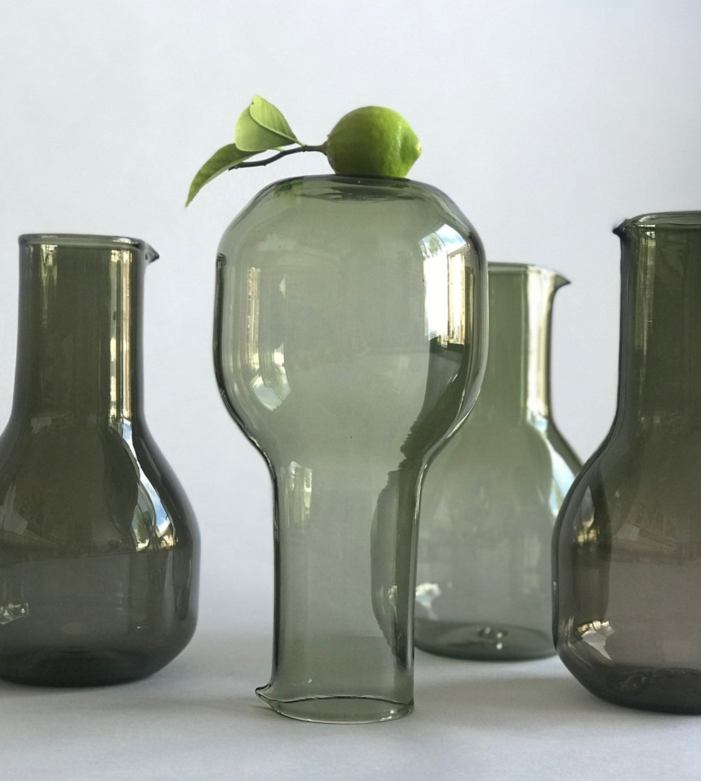 Photo of handmade glass carafe