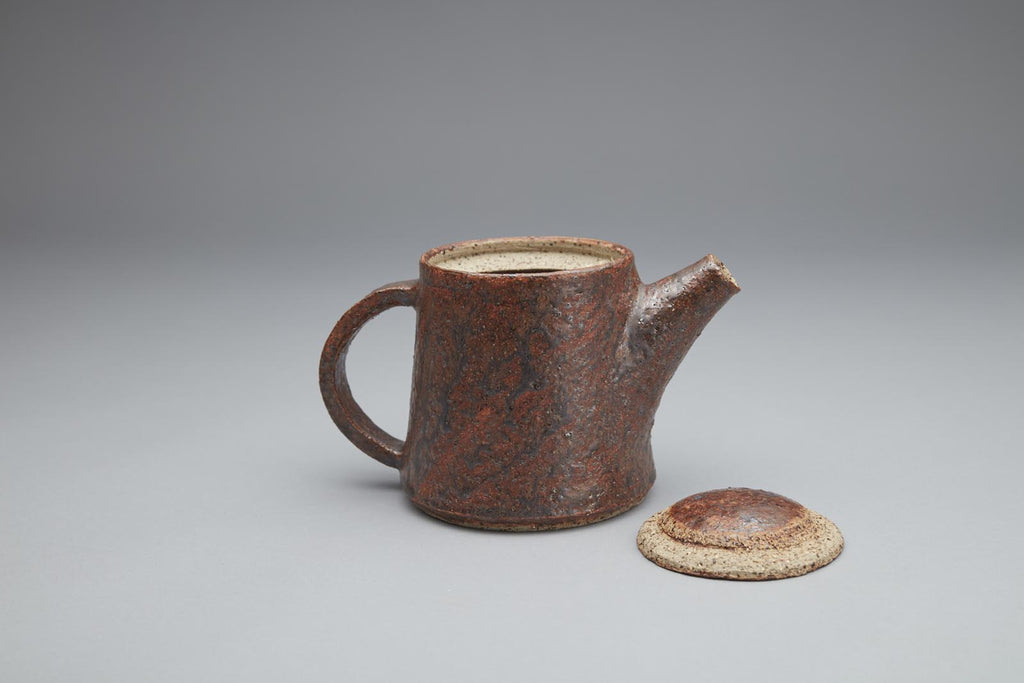 Handmade earthenware teapot by potter Kirsten Dryburgh